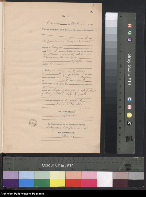 Obraz 3 z jednostki "Geburts-Neben-Register"