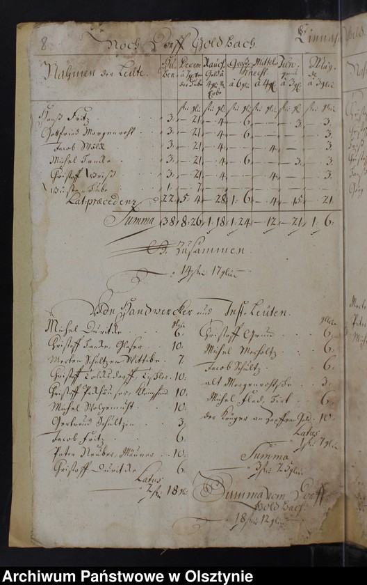 image.from.unit.number "Jahr Rechnung der Silberbachschen Kirchen"