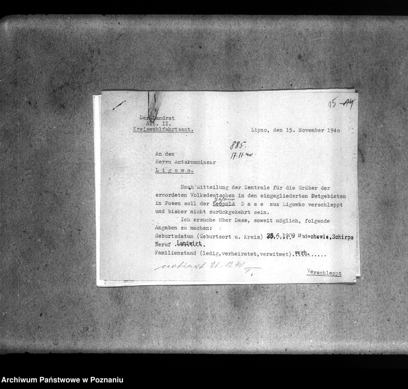 Obraz 19 z jednostki "Amtliche Meldungen Kreis Lipno"