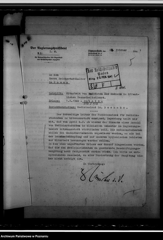 Obraz 9 z jednostki "Mitarbeit von Kandidaten der Medizin in öffentlichem Gesundheitsdienst"