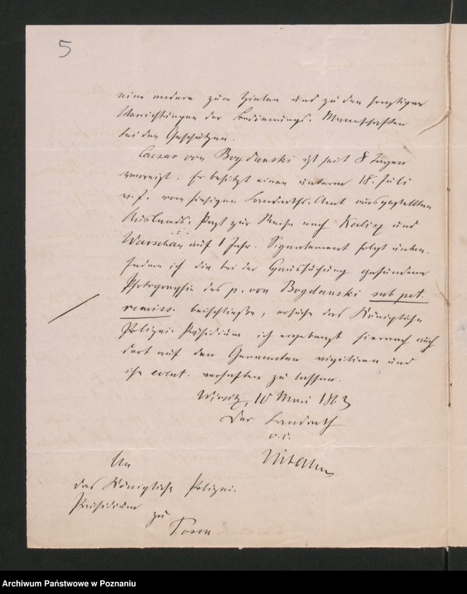 Obraz 8 z jednostki "A. betr. den Rentier Caesar von Bogdanski"