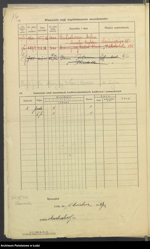 image.from.unit.number "Księga inwentarzowa nieruchomości m. Łodzi ul. Leszczynowa"