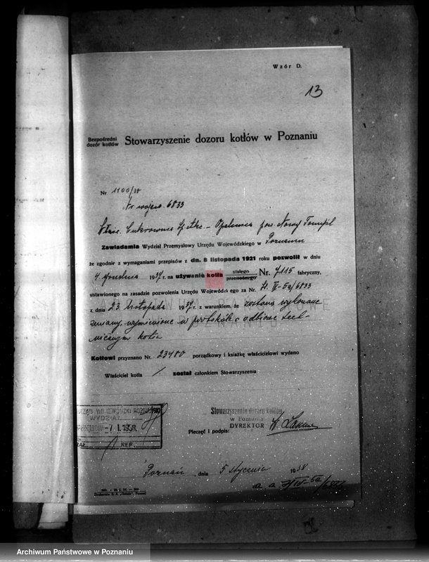 Obraz 18 z jednostki "Cukrownia Opalenica, nr woj. 6833"