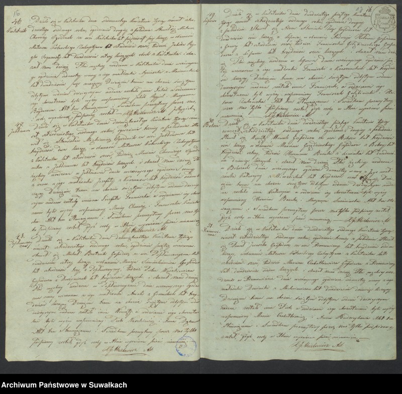 image.from.unit.number "Duplikat Akt Urodzonych, Zaślubionych i Zmarłych w Parafii Kaletnickiey. Kaletnik poczynający się od dnia 1-go Stycznia do dnia 31 Grudnia 1847 roku."