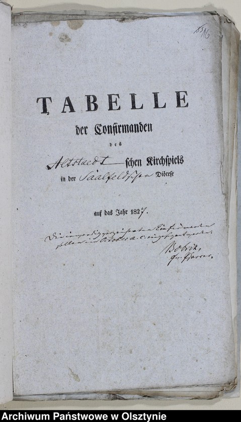 image.from.unit.number "Tabelle der Confirmanden des Altstadtschen Kirchspiels in der Mlumenauschen Diözese 1805-1806, 1812-1814, 1827, 1829-1833, 1843-1847"