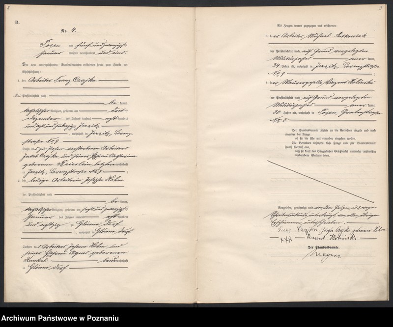 Obraz 6 z jednostki "Księga miejscowa małżeństw"