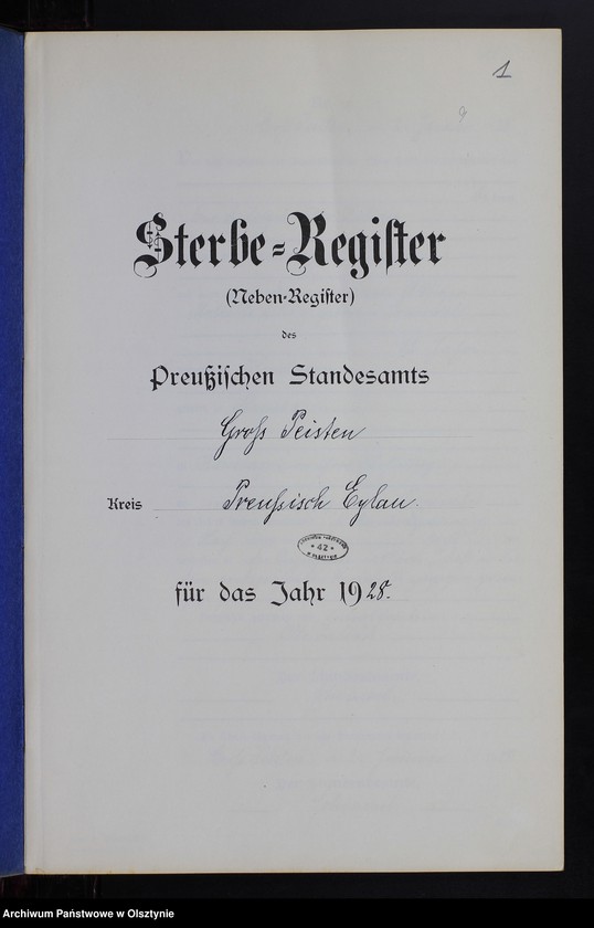 image.from.unit.number "Sterbe-Neben-Register Nr 1 - 22 [ Księga zgonów - wtóropis ]"
