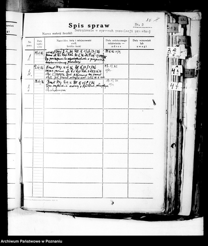 Obraz 15 z jednostki "Spisy spraw /Wydziału Rolnictwa i Reform Rolnych/"