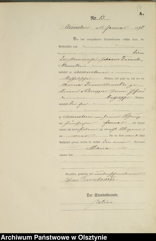 image.from.unit.number "Geburts-Haupt-Register Nr 1 - 304"