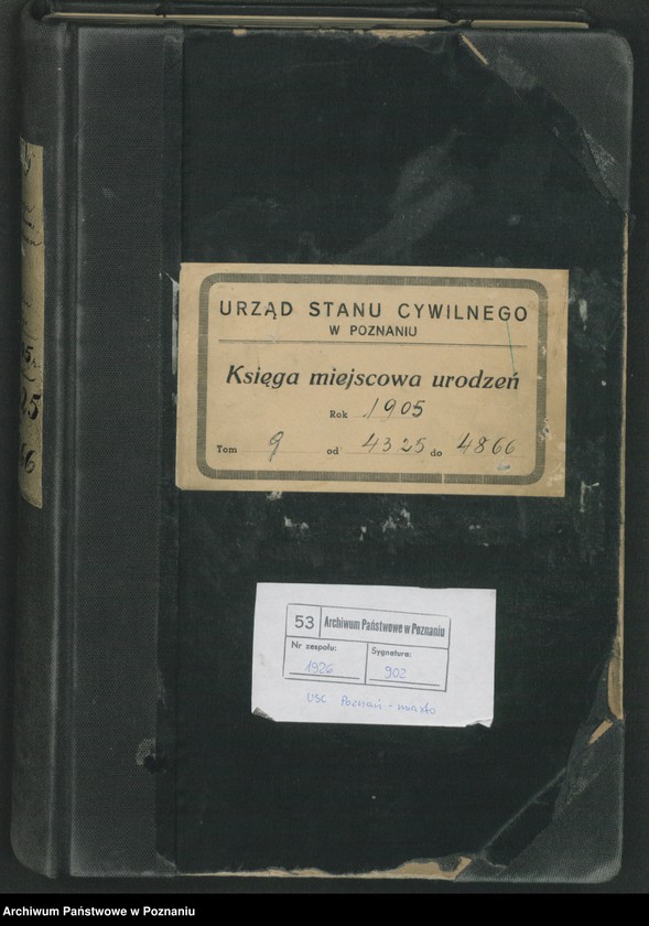 Obraz 2 z jednostki "Księga miejscowa urodzeń tom IX"