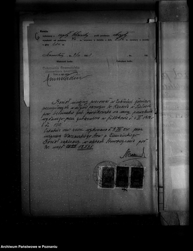 Obraz 10 z jednostki "Cukrownia w Szamotułach nr woj. kotła 176"