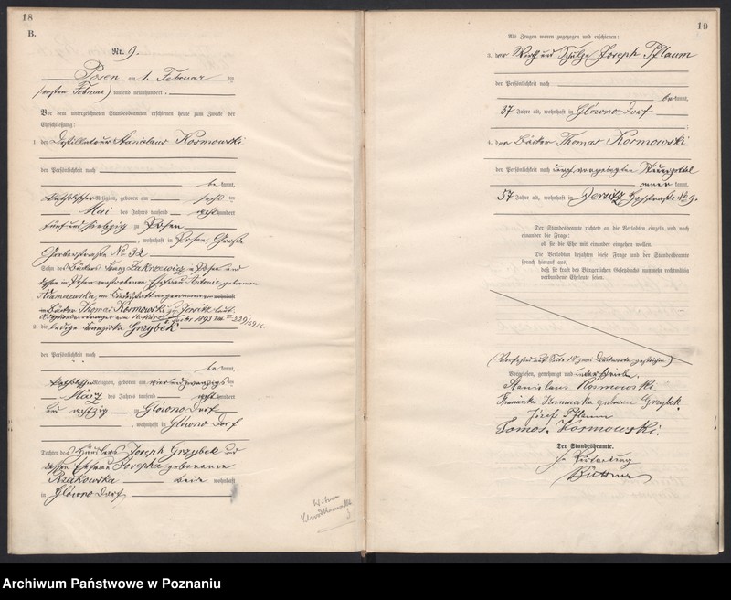 Obraz 11 z jednostki "Księga miejscowa małżeństw"