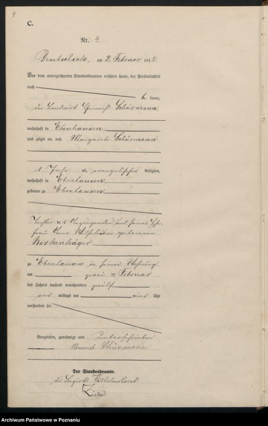 Obraz 6 z jednostki "Sterbe-Haupt-Register"