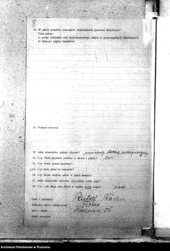 Obraz 12 z jednostki "Pow. lekarz Weterynaryjny Tczew"