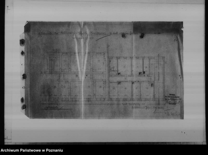 Obraz 9 z jednostki "Oberlandesgericht in Posen, Gerichtsplatz 10a. - sprawy budowlane"