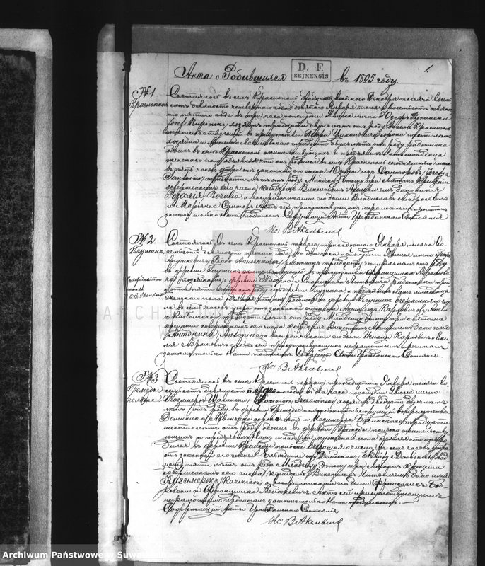 image.from.unit.number "Duplikat o rodivšichsja, brakosočetavšichsja i umeršich Krasnopolskago Rimsko-Katoličeskago Prichoda za 1895 god.."