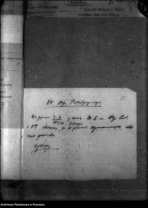 Obraz 15 z jednostki "Sprawy gospodarcze-ogólne Prezydium Rady Ministrów - okólniki 1920"