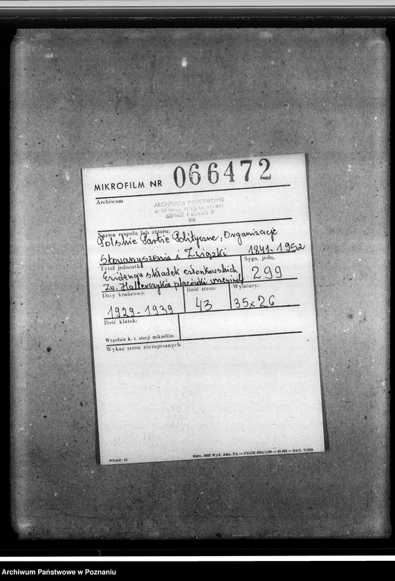 Obraz 2 z jednostki "Ewidencja składek członkowskich Związku Hallerczyków placówki wrzesińskiej"