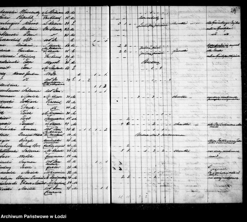 Obraz 20 z jednostki "Kontrolla właścicieli domów, ich mieszkańców w 1862-1863 r."