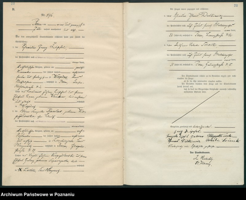 Obraz 14 z jednostki "Księga miejscowa małżeństw tom II [Rejestr główny małżeństw]"