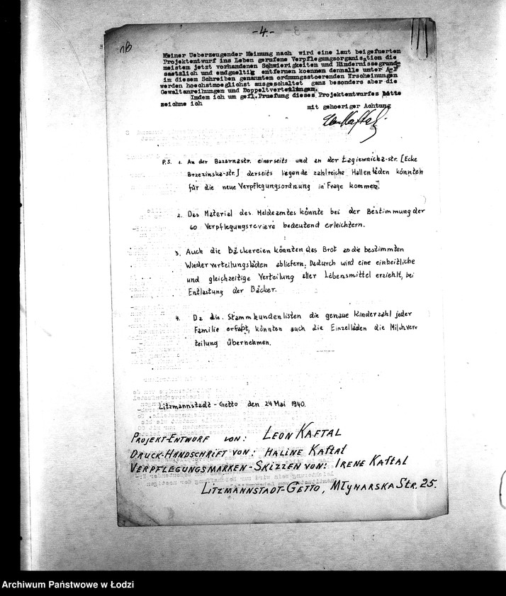 Obraz 19 z jednostki "[Projekty racjonalizatorskie dotyczące organizacji produkcji, administracji, żywienia i lecznictwa; oferty]"
