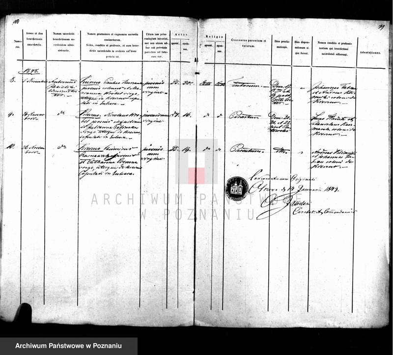 Obraz 7 z jednostki "Duplikat baptisatorum, copulatorum, mortuorum"