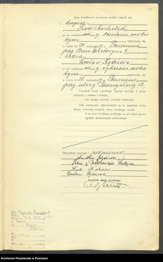 Obraz 13 z jednostki "Księga miejscowa małżeństw tom IV [Rejestr główny małżeństw]"