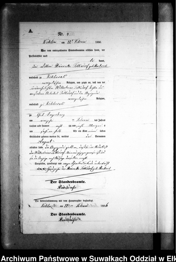 image.from.unit.number "Geburts-Neben-Register des Preussischen Standes-Amtes Kehlen Kreis Angerburg"