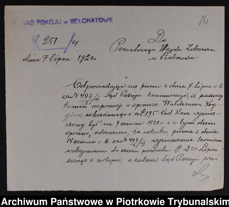 Obraz 18 z jednostki "[Nielegalne praktyki lekarskie i znachorstwo - korespondencja]"