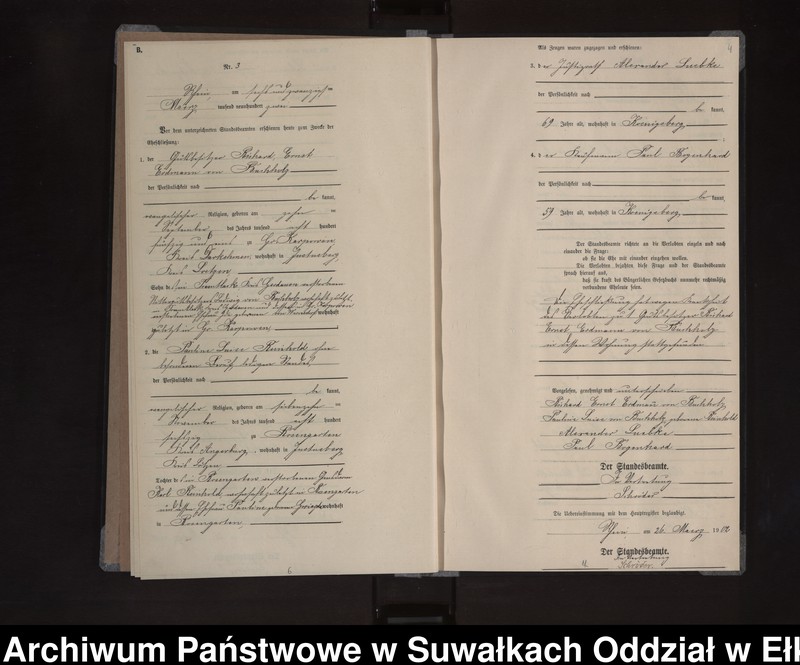 image.from.unit.number "Heiraths-Neben-Register des Königlichen Preussischen Standes-Amtes Orlen Kreis Loetzen"