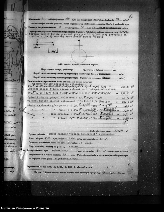 image.from.unit.number "Zakłady Przemysłowe Budowy Maszyn H. Cegielski Poznań - G. Wilda nr woj. kotła 5973"