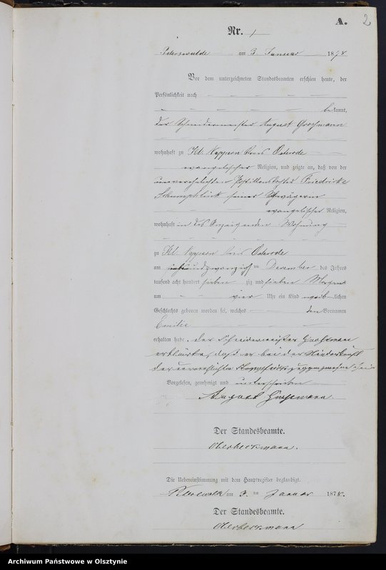 Obraz z jednostki "Geburts-Neben-Register Nr 1 - 153"