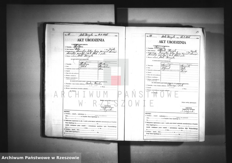 image.from.unit.number "Akta urodzeń (za lata 1894-1901, 1904-1916, 1918-1929) - Wola Zarczycka - odpis"