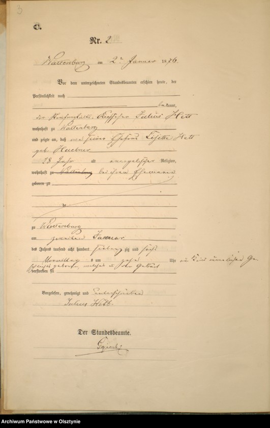 image.from.unit.number "Sterbe-Haupt-Register Nr 1 - 150"