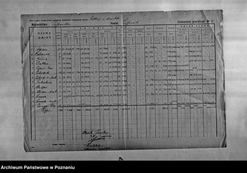 Obraz 9 z jednostki "/Statystyka produkcji rolnej - zestawienie powiatowe - miasto Poznań"