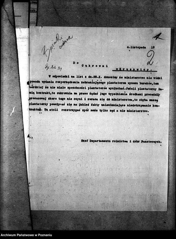 image.from.unit.number "Sprawy ogólno - administracyjne Cukrownictwo, cukrownie i buraki"