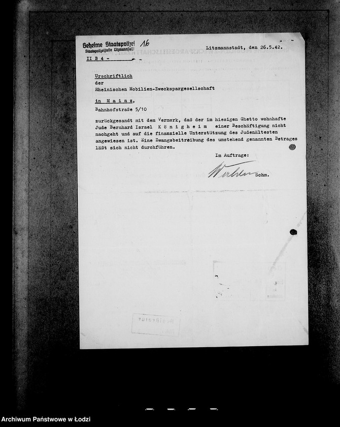 Obraz 20 z jednostki "[Korespondencja z urzędami, instytucjami i firmami] Lit.Rel-Ry."