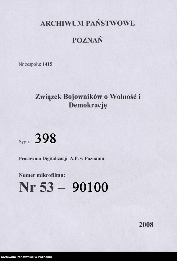 Obraz 3 z jednostki "Życiorysy powstańców wielkopolskich: B - tom V /Brandecki Michał - Brzozowski Jan/."