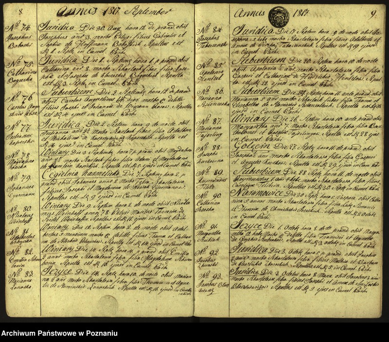 Obraz 7 z jednostki "Księga zgonów"