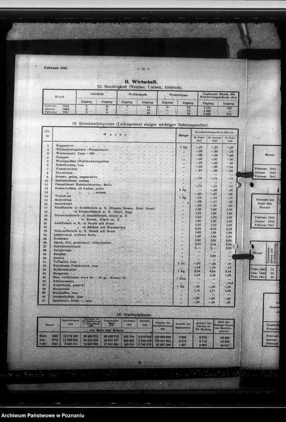 Obraz 20 z jednostki "Litzmannstadt - Statistische Monats- Berichte"