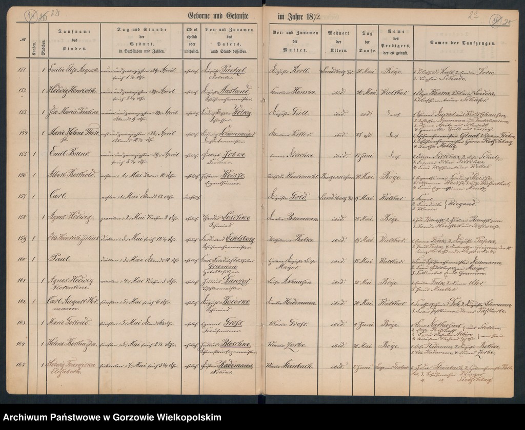 image.from.unit.number "Duplikate der Hauptkirche zu Landsberg an der Warthe (zawiera też księgę zgonów Konkordien, reformirte und Militair Kirchen Gemeinde z 1872 r.)"