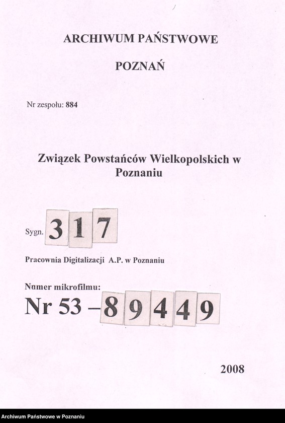 Obraz 1 z jednostki "Rogoźno, powiat Oborniki - akta Koła Czwartaków."