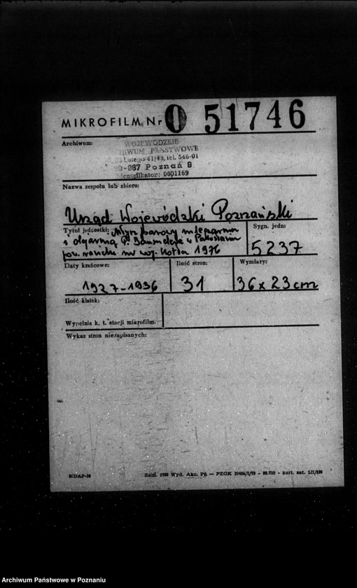 image.from.unit.number "Młyn parowy mleczarnia i olejarnia P. Baumelera w Pakosławiu powiat rawicki nr woj. kotła 1976"