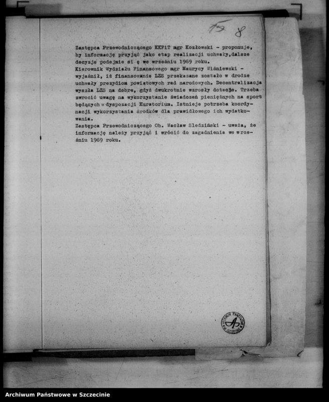 image.from.unit.number "Protokół posiedzenia Prezydium Wojewódzkiej Rady Narodowej  nr 112, miesiąc lipiec"