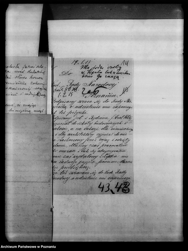 Obraz 18 z jednostki "Korespondencja Polaków przebywających w Lipsku i Saksonii w sprawie pomocy materialnej."