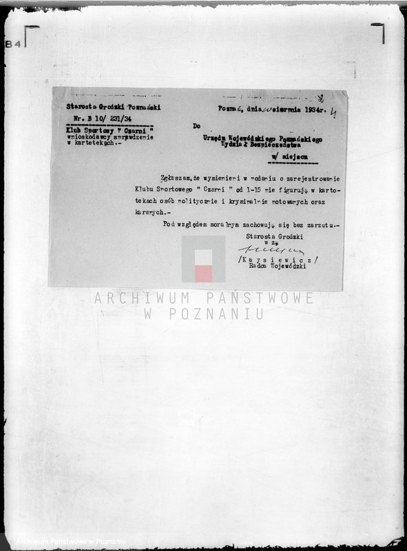 Obraz 8 z jednostki "/Klub Sportowy,,Czarni" w Poznaniu/"