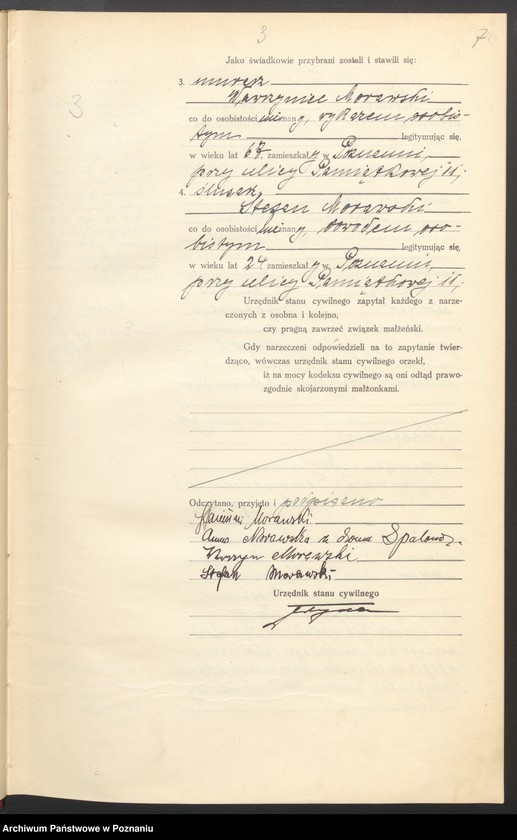 Obraz 8 z jednostki "Księga miejscowa małżeństw tom I [Rejestr główny małżeństw]"