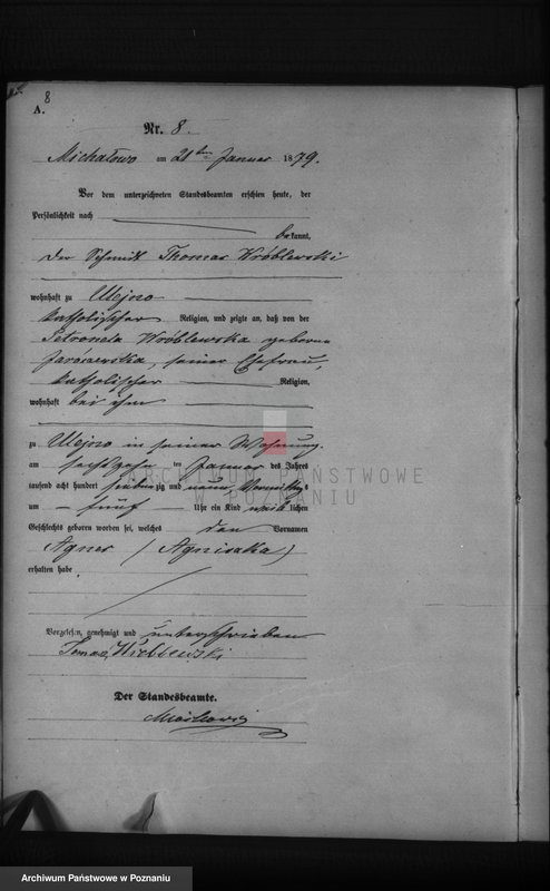 Obraz 10 z jednostki "Księga urodzeń"