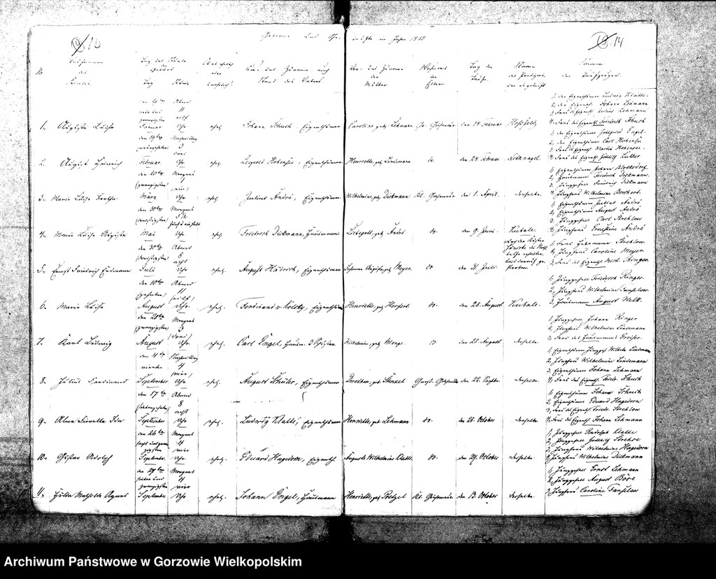 image.from.unit.number "Duplikate der Kirchenbücher von Giesenaue: Giesenaue (Jeżyki), Kernein (Karnin), Ludwigsthal (Trzęsów)"