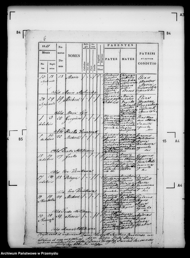 Obraz 12 z jednostki "[Kopie ksiąg metrykalnych parafii Brusno Stare z filiami Brusno Nowe, Huta Stara (dekanat Cieszanów)]"